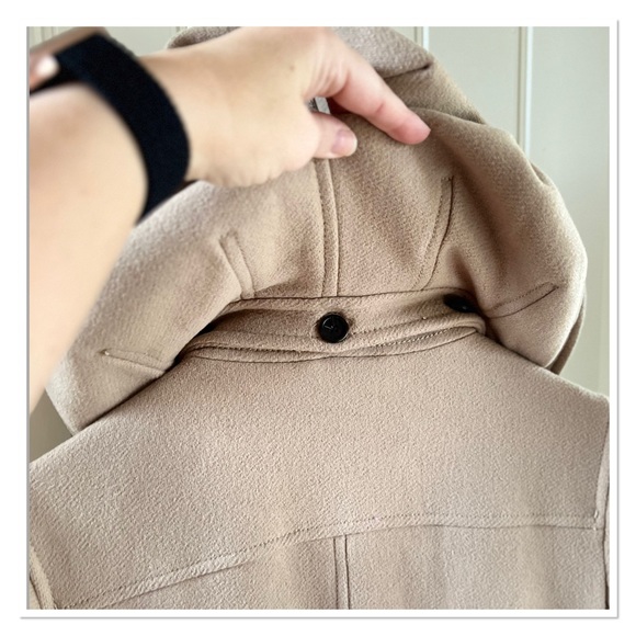 GAP Camel Wool Pea Coat - Picture 5 of 10